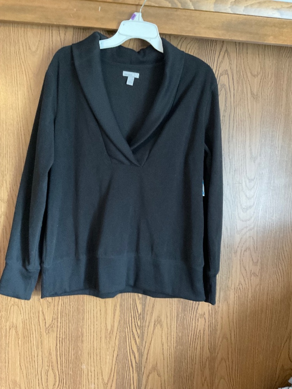 NWT Old Navy fleece v neck shawl neck sweater/top size Large